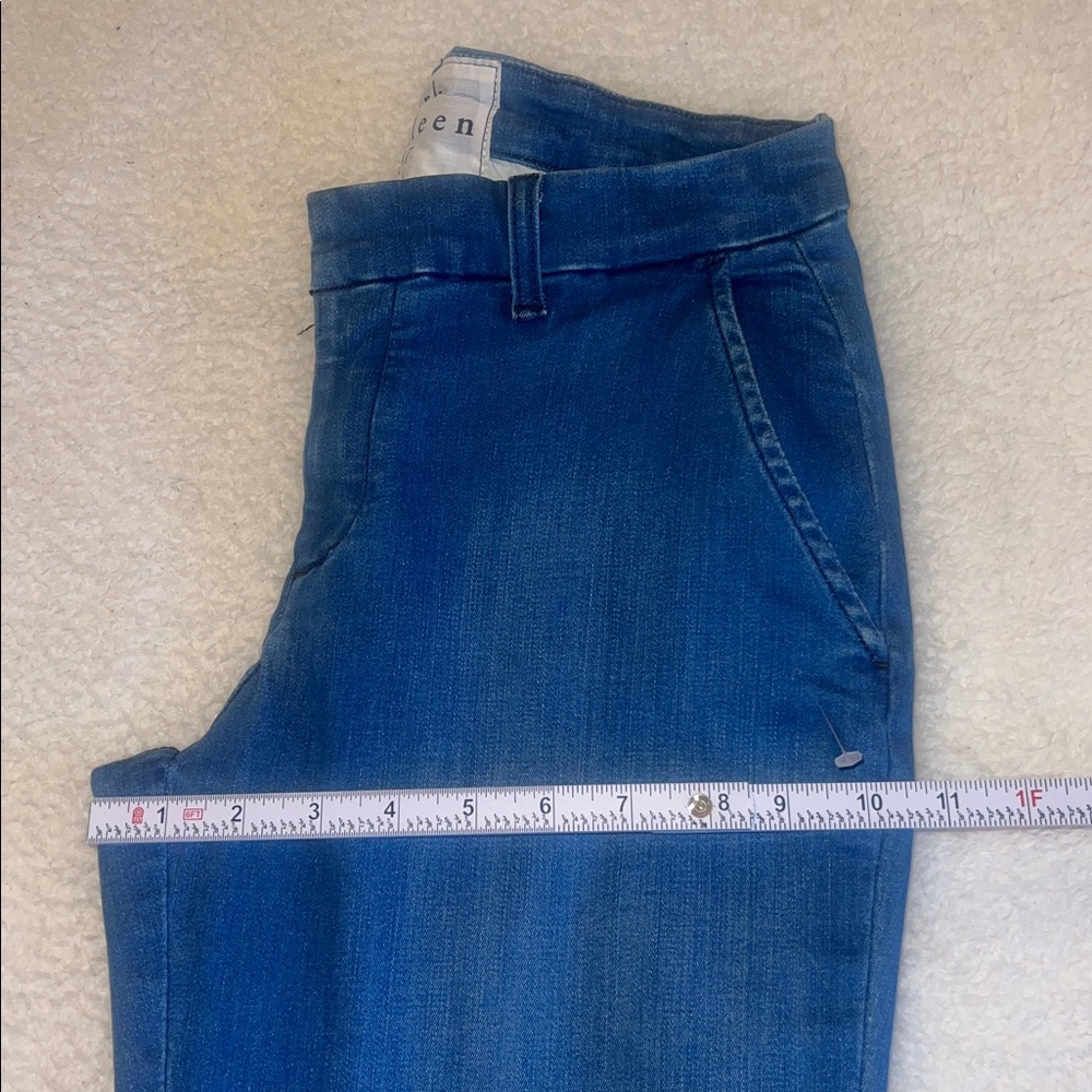 Frank & Eileen “Wicklow”‎ Italian Denim Crop Pants Blue Size 4 NWOT - Picture 7 of 13